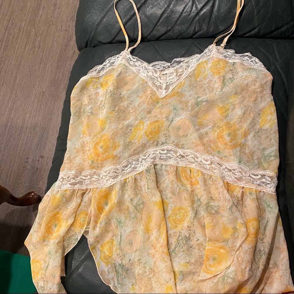 FREE PEOPLE🌼beautiful🌼watercolor🌼top🌼
